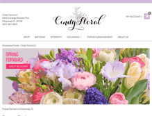 Tablet Screenshot of cindyfloral.net